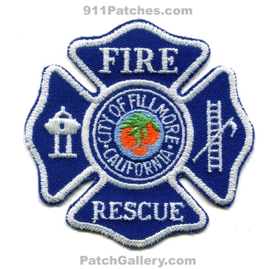 Fillmore Fire Rescue Department Patch (California)
Scan By: PatchGallery.com
Keywords: city of dept.