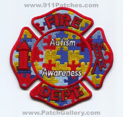 Fire Department Autism Awareness Patch (No State Affiliation)
Scan By: PatchGallery.com
Keywords: dept.
