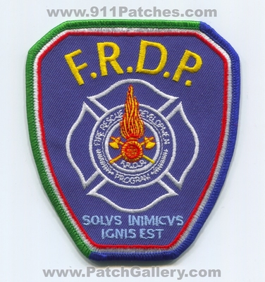Fire Rescue Development Program FRDP Patch (Italy)
Scan By: PatchGallery.com
Keywords: f.r.d.p. department dept. rome solvs inimicvs ignis est
