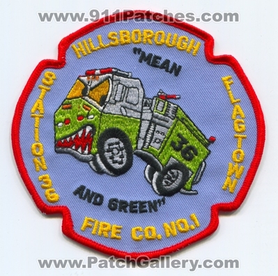 Flagtown Fire Department Station 36 Hillsborough Fire Company Number 1 Patch (New Jersey)
Scan By: PatchGallery.com
Keywords: dept. co. no. #1 mean and green