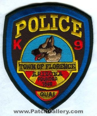 Florence Police K-9 (Arizona)
Scan By: PatchGallery.com
Keywords: town of k9