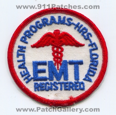 Florida Registered Emergency Medical Technician EMT Patch (Florida)
Scan By: PatchGallery.com
Keywords: ems state certified health programs hrs