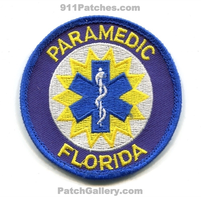 Florida State Paramedic EMS Patch (Florida)
Scan By: PatchGallery.com
