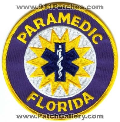 Florida State Certified Paramedic EMS Patch (Florida)
Scan By: PatchGallery.com
Keywords: ambulance