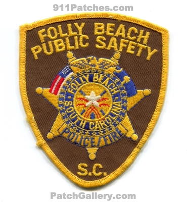 Folly Beach Public Safety Department Fire Police Patch (South Carolina)
Scan By: PatchGallery.com
Keywords: dept. of dps