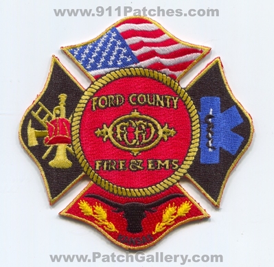 Ford County Fire and EMS Department Patch (Kansas)
Scan By: PatchGallery.com
Keywords: co. & dept.