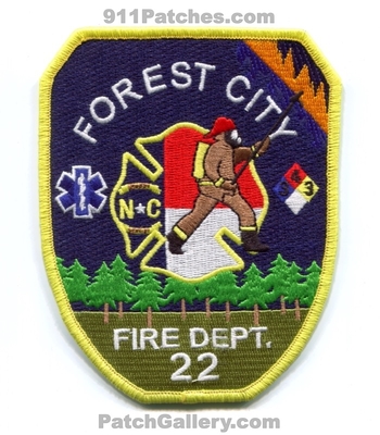 Forest City Fire Department 22 Patch (North Carolina)
Scan By: PatchGallery.com
Keywords: dept.