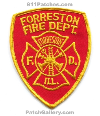 Forreston Fire Department Patch (Illinois)
Scan By: PatchGallery.com
Keywords: dept.