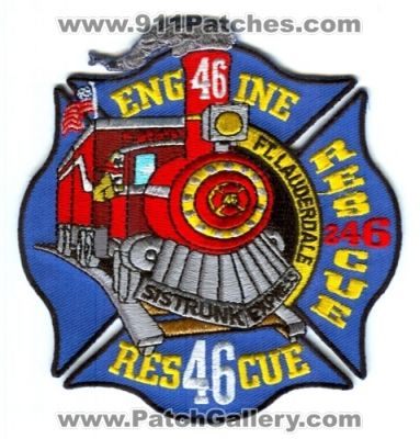 Fort Lauderdale Fire Rescue Department Station 46 Patch (Florida)
[b]Scan From: Our Collection[/b]
Keywords: ft. dept. engine 246