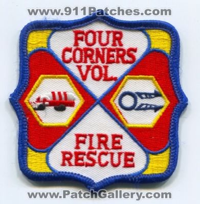 Four Corners Volunteer Fire Rescue Department Patch (UNKNOWN STATE)
Scan By: PatchGallery.com
Keywords: 4 vol. dept.