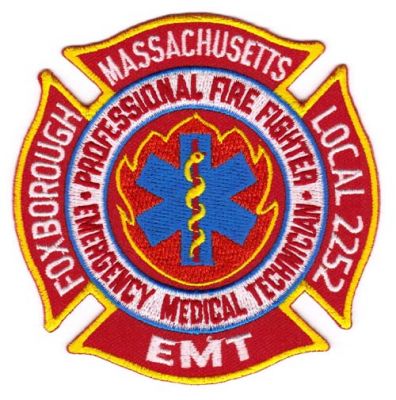 Foxborough Fire Local 2252 EMT
Thanks to Michael J Barnes for this scan.
Keywords: massachusetts professional fighter emergency medical technician iaff
