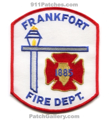 Frankfort Fire Department Patch (Illinois)
Scan By: PatchGallery.com
Keywords: 1885