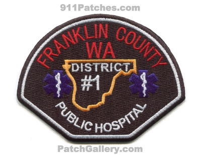 Franklin County Public Hospital District 1 Ambulance EMS Patch (Washington)
Scan By: PatchGallery.com
[b]Patch Made By: 911Patches.com[/b]
Keywords: co. dist. number no. #1 emergency medical services emt paramedic