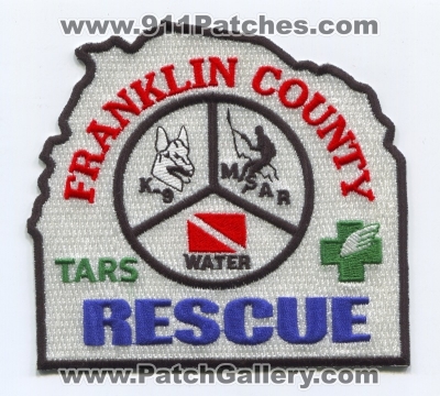 Franklin County Rescue Patch (Tennessee)
Scan By: PatchGallery.com
Keywords: co. tars association assn. of squads k-9 k9 water dive scuba msar