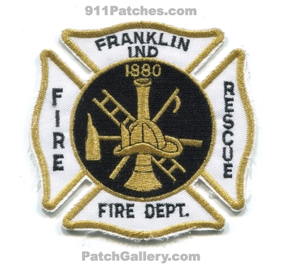 Franklin Fire Rescue Department Patch (Indiana)
Scan By: PatchGallery.com
Keywords: dept. 1880