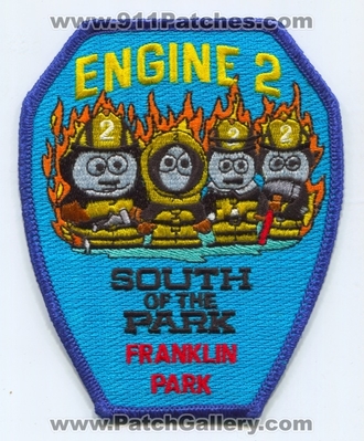 Franklin Park Fire Department Engine 2 Patch (Illinois)
Scan By: PatchGallery.com
Keywords: dept. company co. station south of the park