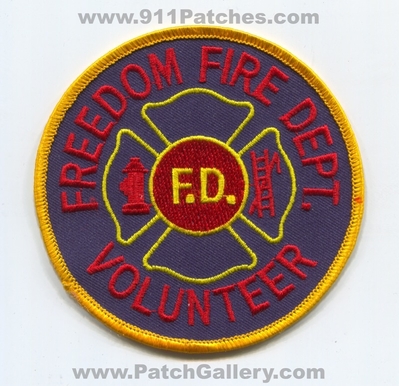 Freedom Volunteer Fire Department Patch (Wisconsin)
Scan By: PatchGallery.com
Keywords: vol. dept. fd f.d.