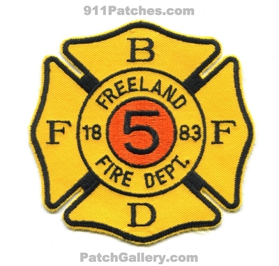 Freeland Fire Department Patch (Pennsylvania)
Scan By: PatchGallery.com
Keywords: dept. 1883 bffd