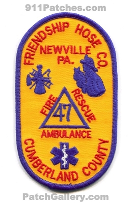 Friendship Hose Company 47 Fire Rescue Department Newville Cumberland County Patch (Pennsylvania)
Scan By: PatchGallery.com
Keywords: co. ambulance ems dept.