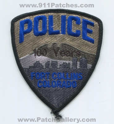 Fort Collins Police Department 100 Years Patch (Colorado)
Scan By: PatchGallery.com
Keywords: ft. dept.