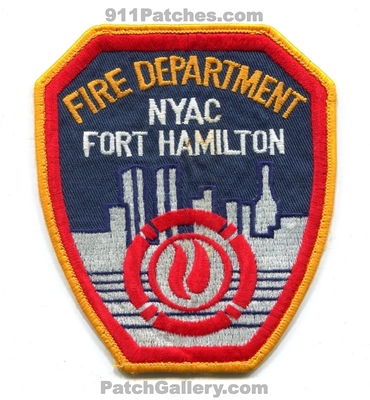 Fort Hamilton Fire Department New York Area Command NYAC Police US Army Military Patch (New York)
Scan By: PatchGallery.com
Keywords: ft. dept.