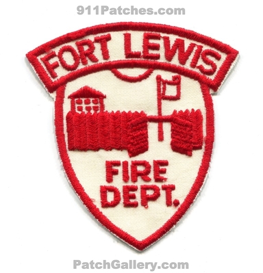 Fort Lewis Fire Department Patch (Virginia)
Scan By: PatchGallery.com
Keywords: ft. dept.