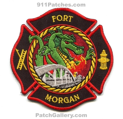 Fort Morgan Fire Department Patch (Colorado)
[b]Scan From: Our Collection[/b]
Keywords: ft. dept. dragon