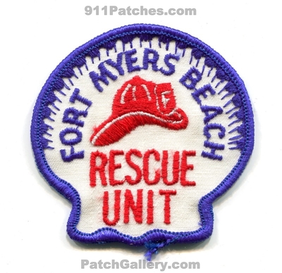 Fort Myers Beach Fire Department Rescue Unit Patch (Florida)
Scan By: PatchGallery.com
Keywords: ft. dept.