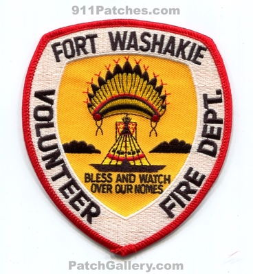 Fort Washakie Volunteer Fire Department Patch (Wyoming)
Scan By: PatchGallery.com
Keywords: ft. vol. dept. bless and watch over our nomes wind river indian reservation tribe tribal
