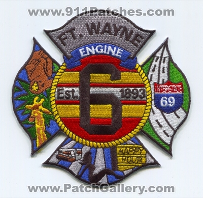 Fort Wayne Fire Department Engine 6 Patch (Indiana)
Scan By: PatchGallery.com
Keywords: Ft. Dept. FWFD F.W.F.D. Company Co. Station Est. 1893 - Happy Hour - Interstate I-69