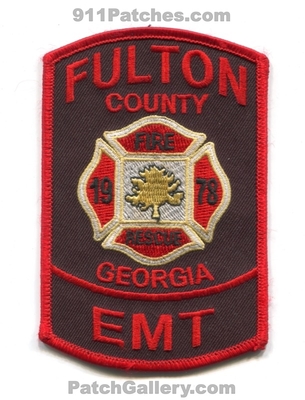 Fulton County Fire Rescue Department EMT Patch (Georgia)
Scan By: PatchGallery.com
Keywords: co. dept. 1978