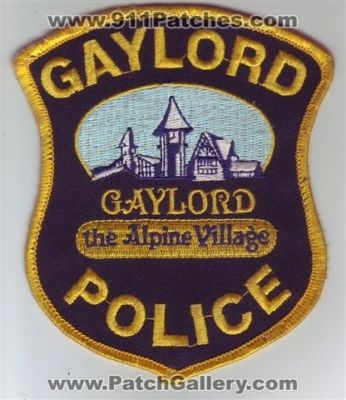 Gaylord Police Department (Michigan)
Thanks to Dave Slade for this scan.
Keywords: dept.