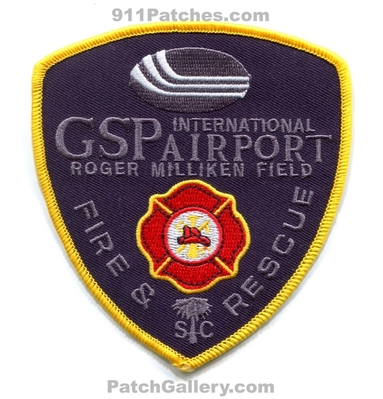 Greenville Spartanburg International Airport Fire ARFF CFR Patch (South Carolina)
Scan By: PatchGallery.com
Keywords: Intl. & and Rescue Department Dept. Aircraft Firefighter Firefighting A.R.F.F. Crash C.F.R. GSP KGSP Roger Milliken Field