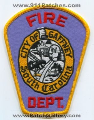 Gaffney Fire Department (South Carolina)
Scan By: PatchGallery.com
Keywords: dept. city of
