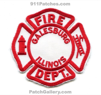Galesburg Fire Department Patch (Illinois)
Scan By: PatchGallery.com
