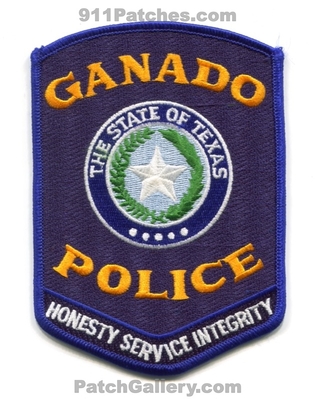 Ganado Police Department Patch (Texas)
Scan By: PatchGallery.com
Keywords: dept. honesty service integrity