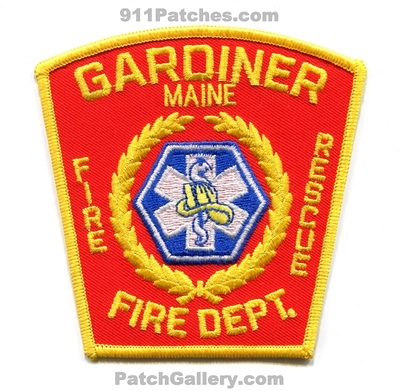 Gardiner Fire Rescue Department EMS Patch (Maine)
Scan By: PatchGallery.com
Keywords: dept. ambulance