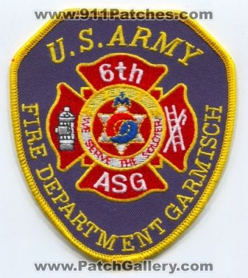 Garmisch Fire Department US Army Military Patch (Germany)
Scan By: PatchGallery.com
Keywords: dept. u.s. 6th asg