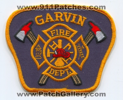 Garvin Fire Department Patch (Oklahoma)
Scan By: PatchGallery.com
Keywords: dept.