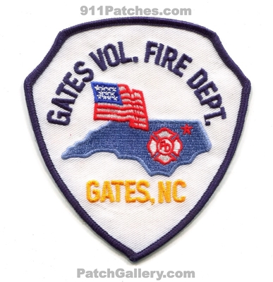 Gates Volunteer Fire Department Patch (North Carolina)
Scan By: PatchGallery.com
Keywords: vol. dept.