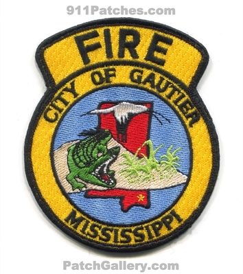 Gautier Fire Department Patch (Mississippi)
Scan By: PatchGallery.com
Keywords: city of dept.