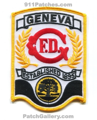 Geneva Fire Department Patch (Illinois)
Scan By: PatchGallery.com
Keywords: 1895