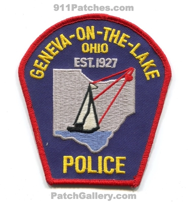 Geneva on the Lake Police Department Patch (Ohio)
Scan By: PatchGallery.com
Keywords: dept. est. 1927