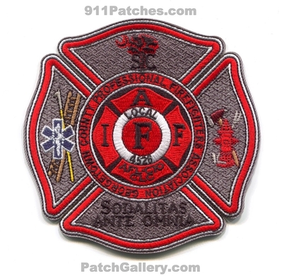 Georgetown County Fire EMS Department IAFF Local 4526 Patch (South Carolina)
Scan By: PatchGallery.com
[b]Patch Made By: 911Patches.com[/b]
Keywords: co. dept. i.a.f.f. professional firefighters association assoc. assn. union sodalitas ante amnia
