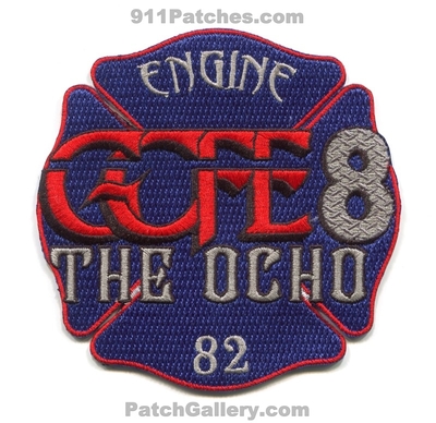 Georgetown County Fire EMS Department Station 8 Patch (South Carolina)
Scan By: PatchGallery.com
[b]Patch Made By: 911Patches.com[/b]
Keywords: co. & and dept. gcfe engine 82 company emergency medical services the ocho