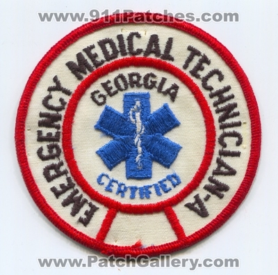Georgia Certified Emergency Medical Technician EMT-A EMS Patch (Georgia)
Scan By: PatchGallery.com
Keywords: state