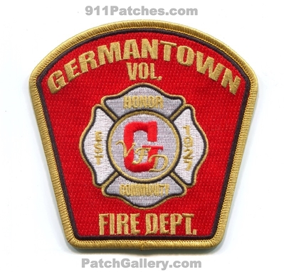 Germantown Volunteer Fire Department Patch (Kentucky)
Scan By: PatchGallery.com
[b]Patch Made By: 911Patches.com[/b]
Keywords: vol. dept. gvfd honor community est 1927