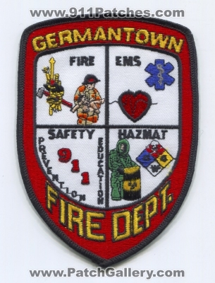 Germantown Fire Department Patch (Wisconsin)
Scan By: PatchGallery.com
Keywords: dept. ems safety hazmat haz-mat prevention education 911