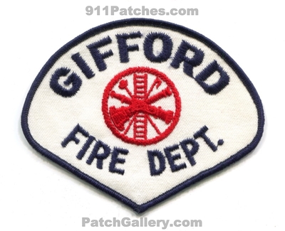 Gifford Fire Department Patch (Illinois)
Scan By: PatchGallery.com
Keywords: dept.