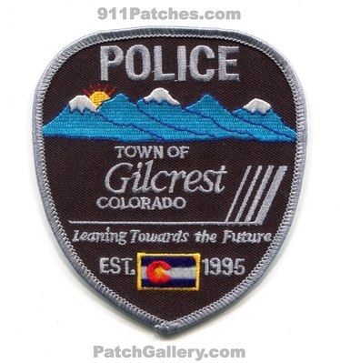 Gilcrest Police Department Patch (Colorado)
Scan By: PatchGallery.com
Keywords: town of dept. leaning towards the future est. 1995